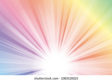 White radial light