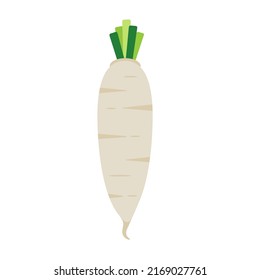 white radish vector illustration logo icon clipart