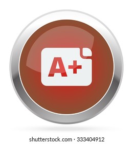 White Rating icon on red web app button