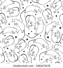 White rats for seamless desing