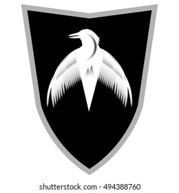 The white Raven on the shield