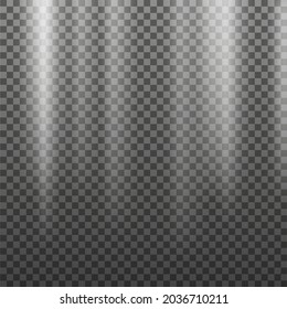 Weiße Strahlen auf transparentem Hintergrund. Grafisches Konzept für Ihr Design