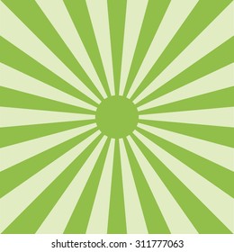 White rays on green background. Vector. Background. Illustration. EPS10