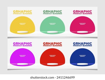 White realistic 3d cylinder pedestal podium set with colorful colors on semicircular background. Geometric platform abstract vector rendering. Product display presentation. Minimal scenes.