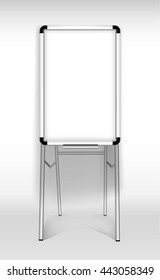 White realistic banner lightbox. Vector illustration
