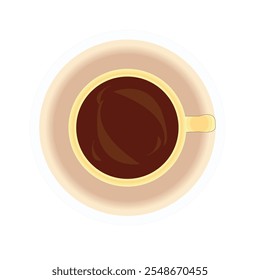 Xícara de café realista branca com fumaça isolada em um fundo branco