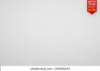 White realistic knit texture vector seamless pattern Vector illustration eps 10
