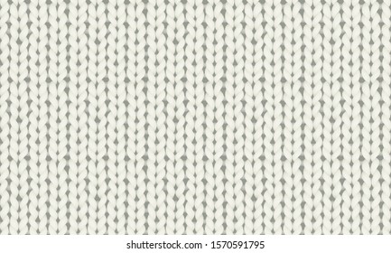 White realistic knit texture vector seamless pattern