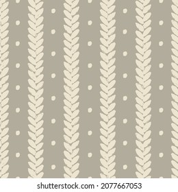White realistic knit texture vector seamless pattern. Seamless knitted background with dots.