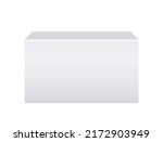 White reception Mockup, information stand, exhibition booth. Mobile counter for helping service desk, retail trade, promotion, advertising, pos, poi. Vector realistic. Blank templates EPS10.