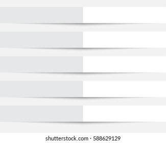 White rectangle geometric background and shadow, abstract background