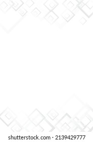 White Rectangle Simple Vector  Background. Modern Square Design. Grey Graphic Texture. Gray Style Banner.