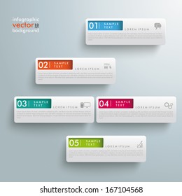 White rectangles on the grey background. Eps 10 vector file.