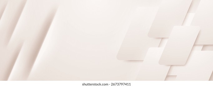 White rectangular shapes overlap, creating a layered, abstract background with subtle shadows.