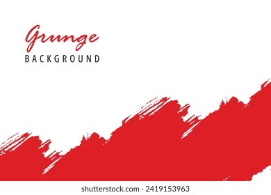 White and red abstract grunge background.
