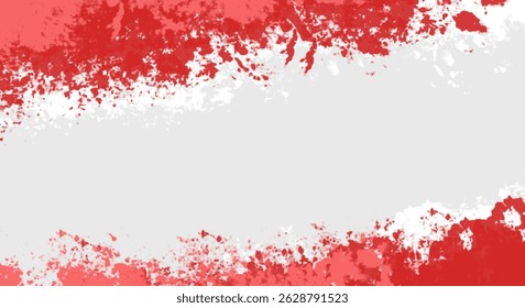 Weiß-roter abstrakter farbiger Pinselhintergrund