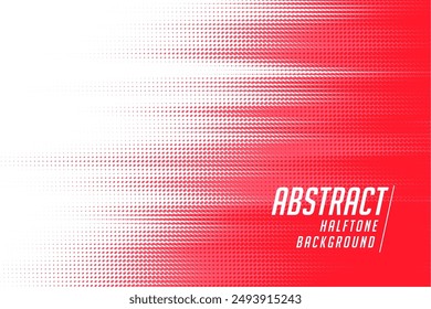 Anuncio abstracto blanco y rojo del patrón del semitono para el Vector moderno del telón de fondo