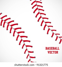 white and red baseball textured background vector illustration