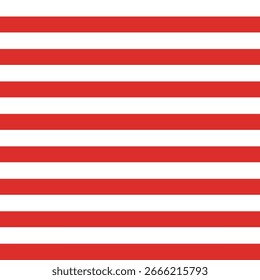 White and red bold horizontal stripe seamless pattern background