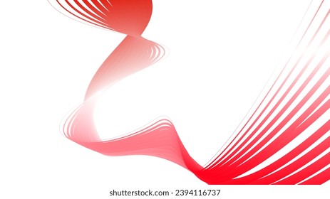 white red flag gradient background abstract wavy tech lines 