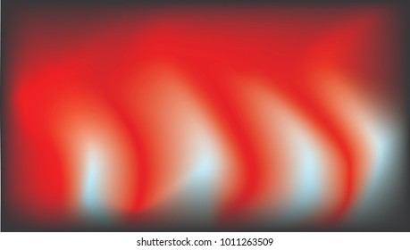 White and red gradient mesh on grey background. Curly flow on space. Curved colorful flow image. Holographic seamless blurry backdrop. Vertical smoke flow abstraction. Multi-color wallpaper. 