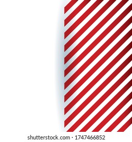 White with red lines background, Abstract texture art wallpaper template and decoration theme Vector illustration