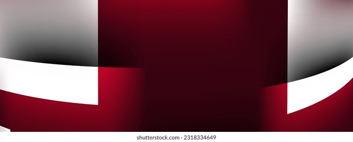 White and red minimal geometry background