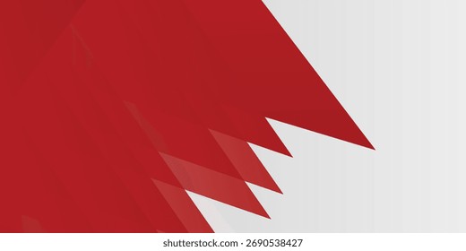 Fundo abstrato moderno branco e vermelho. Composição de formas dinâmicas. Ilustração vetorial