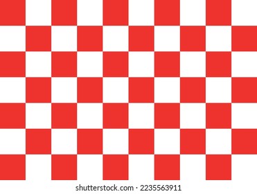White and red squares pattern
