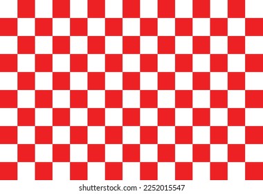 White and red squares pattern. Vector Illustration