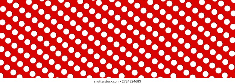 Branco e vermelho vintage pontos padrão, fundo colorido - vetor abstrato fundo.
