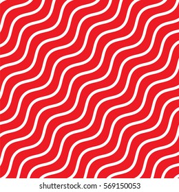 White and red wave lines background