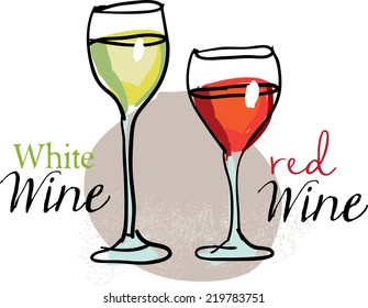 White and red wine