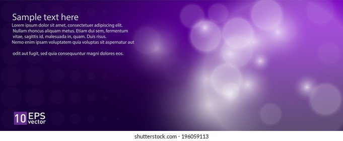 White reflection light on violet background abstract vector
