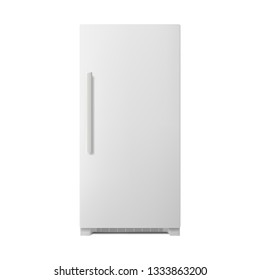 white Refrigerator isolated on white background. Vector illustration fridge