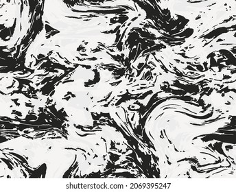 White Repeat Gouache Vector Oil. Pastel Seamless Abstract Graphic Effect. Multicolor Seamless Modern Paint Art. Black Repeat Vintage Graphic Texture. Repeat Pattern.