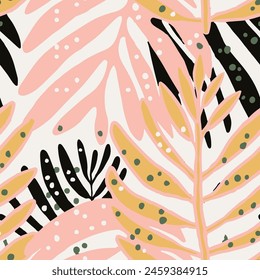 White Repeated Abstract Modern Hawaiian Decor Pattern. Light Repetitive Creative Decorative Plant Flower Art. Blue Continuous Fashion Tree Lines Wallpaper.