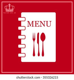 White Restaurant menu design