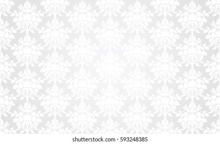 White retro wallpaper background in classic style.