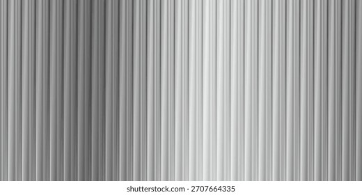 White ribbed glass texture with gentle grey frosted waves forms a fluted-panel look. Light, minimal vector design has subtle embossed lines, ideal for acrylic or polycarbonate-style surface effects.