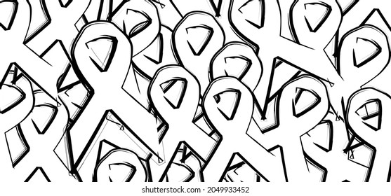 White ribbon lung cancer awareness month. Hope, world cancer day, November. Lung bone cancer concept. Support and healthcare and medicine concept for lungs.