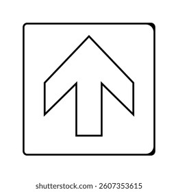 white right left arrow emergency line icon vector. white right left arrow emergency sign. isolated contour symbol black illustration