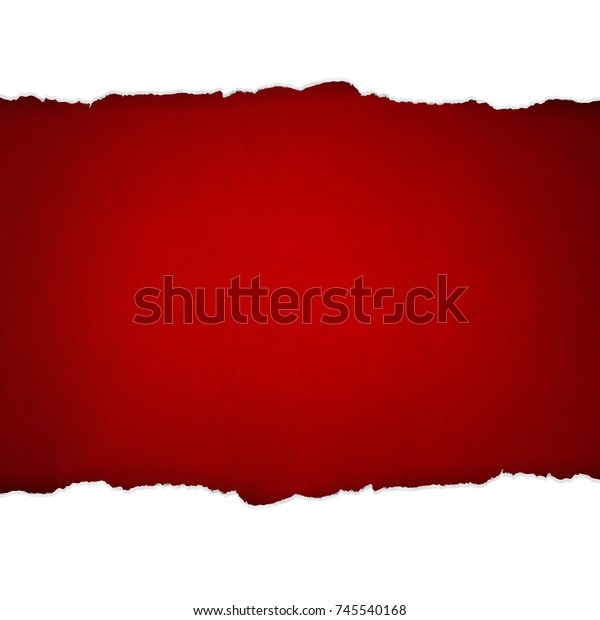 White Ripped Paper With Gradient Mesh,\
Vector Illustration