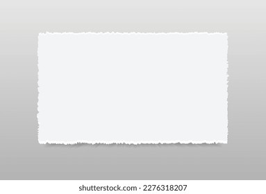 White Ripped Paper On Background. Vector Illustration