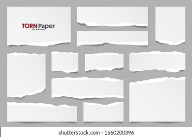 Torn Paper Strips Vector Art & Graphics