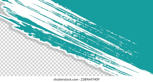 White ripped paper strips collection. Realistic paper scraps with torn edges. Sticky notes, shreds of notebook pages. Vector illustration.