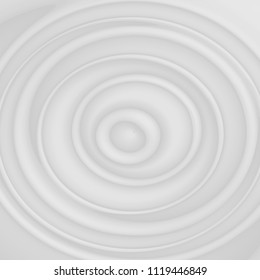 White rippled background, milk or cream circles. vector illustration. Background design for banner, flyer and poster.