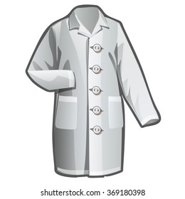 White robe. Vector.