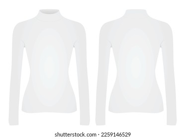 Camiseta de cuello blanco. ilustración vectorial