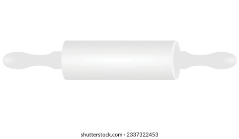 White rolling pin. vector illustration